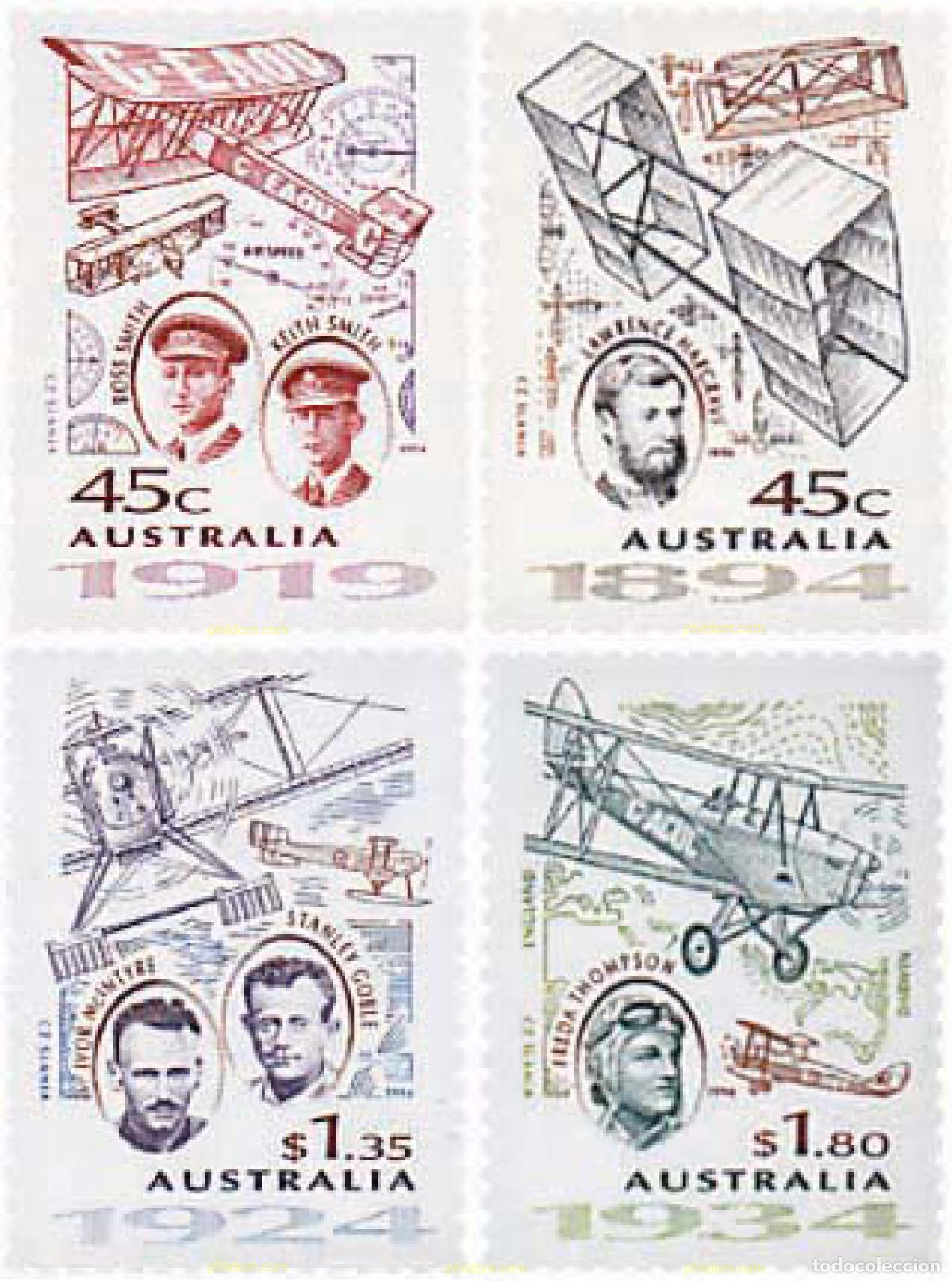 Sellos: 75586 MNH AUSTRALIA 1994 PIONEROS DE LA AVIACION