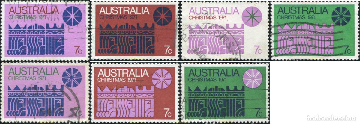 Sellos: 790253 USED AUSTRALIA 1971 NAVIDAD