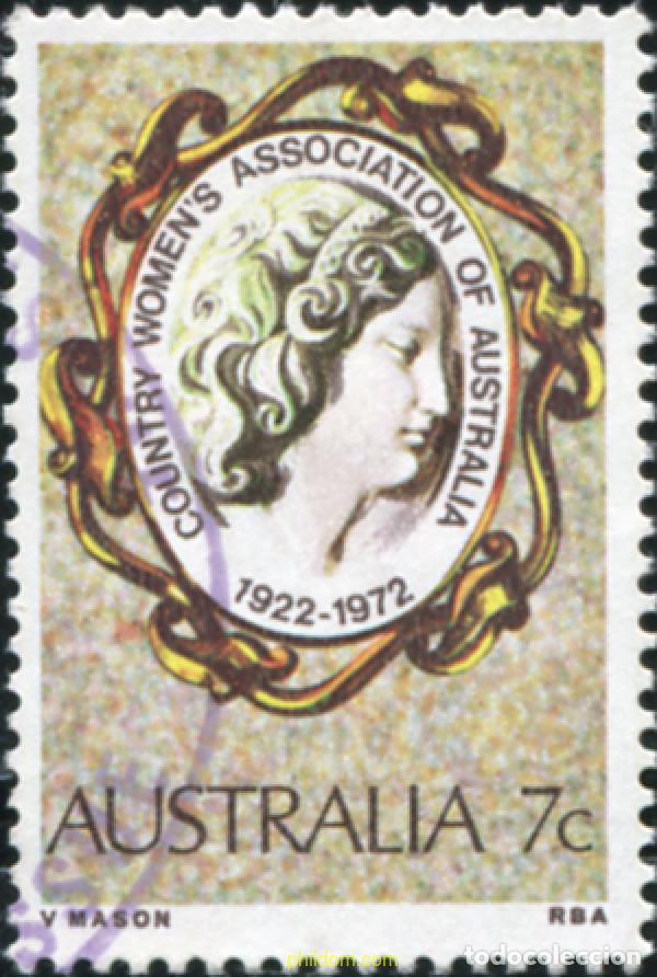 Sellos: 790257 USED AUSTRALIA 1972 50 ANIVERSARIO DE LA ASOCIACION DE LAS MUJERES AUSTRALIANAS