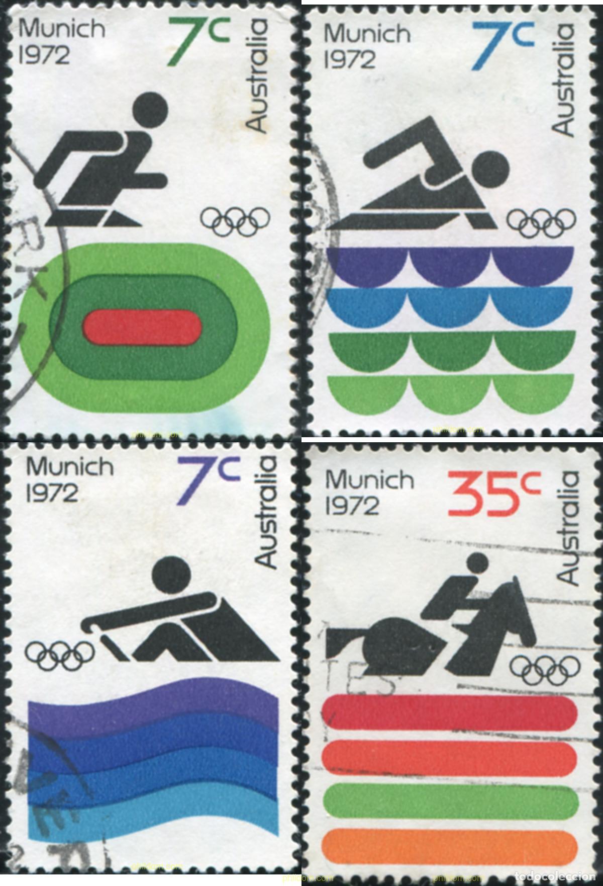 Francobolli: 790264 USED AUSTRALIA 1972 20 JUEGOS OLIMPICOS VERANO MUNICH 1972