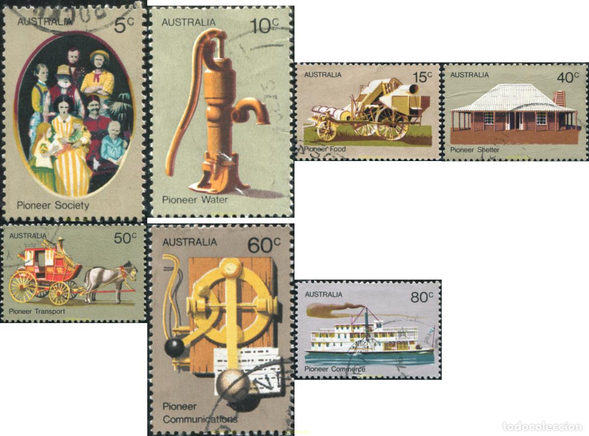 Sellos: 790265 USED AUSTRALIA 1972 PIONEROS AUSTRALIANOS