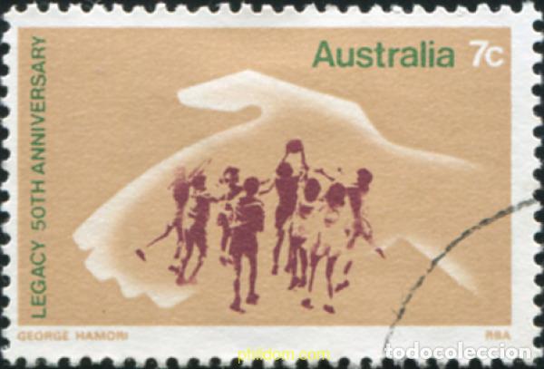 Sellos: 790271 USED AUSTRALIA 1973 50 ANIVERSARIO DE LA ORGANIZACION DE BENEVOLENCIA