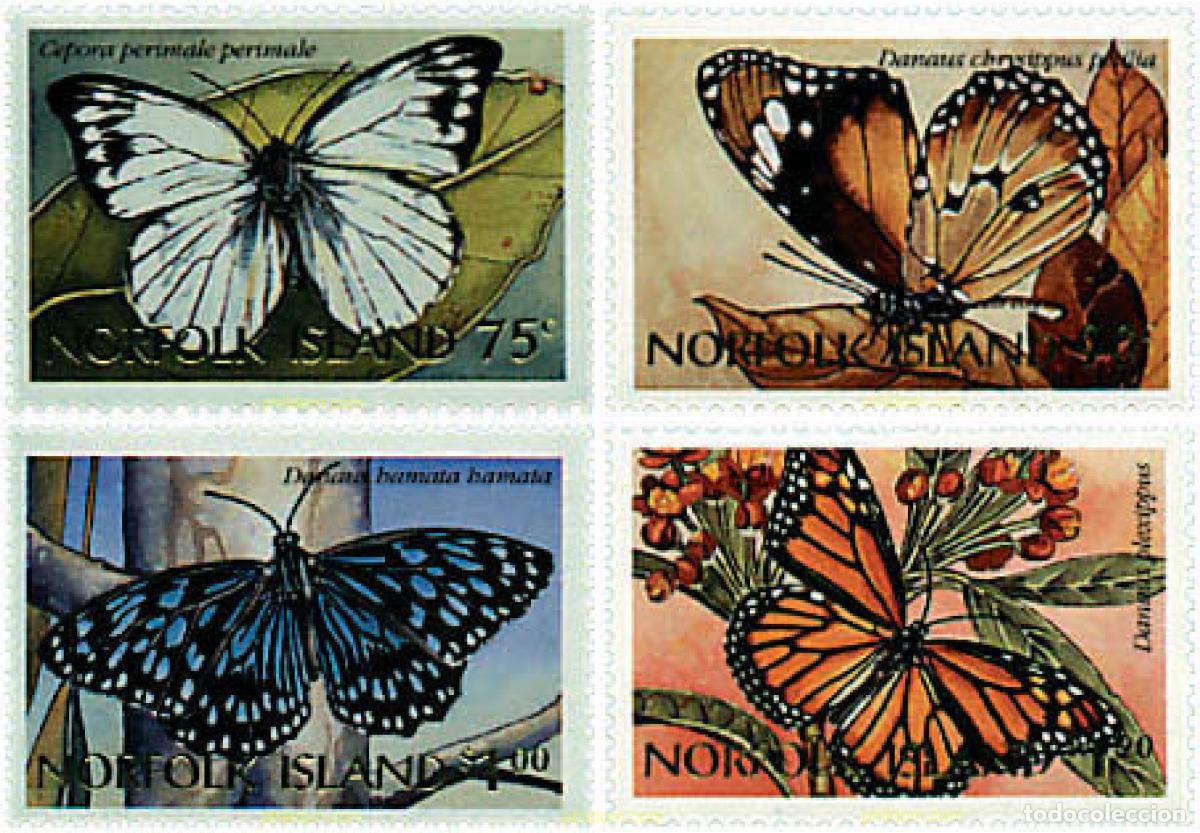 Sellos: 76643 MNH NORFOLK 1997 MARIPOSAS