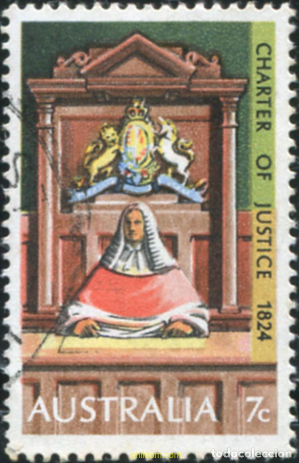 Sellos: 790366 USED AUSTRALIA 1974 150 ANIVERSARIO DE LA PROCLAMACION DE LA CARTA DE JUSTICIA