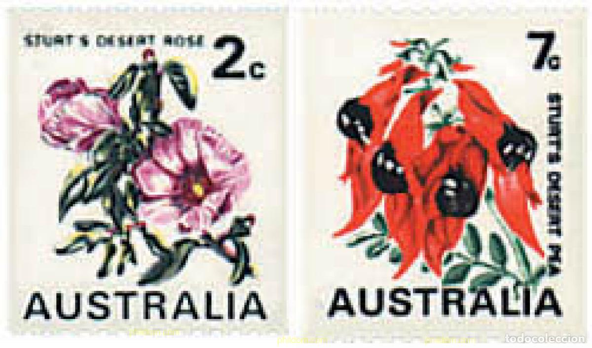 Sellos: 338832 HINGED AUSTRALIA 1971 FLORES