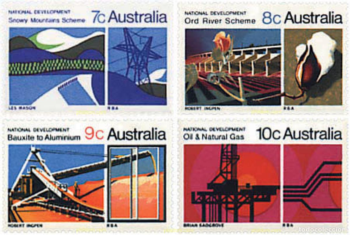 Sellos: 89179 MNH AUSTRALIA 1970 DESARROLLO NACIONAL