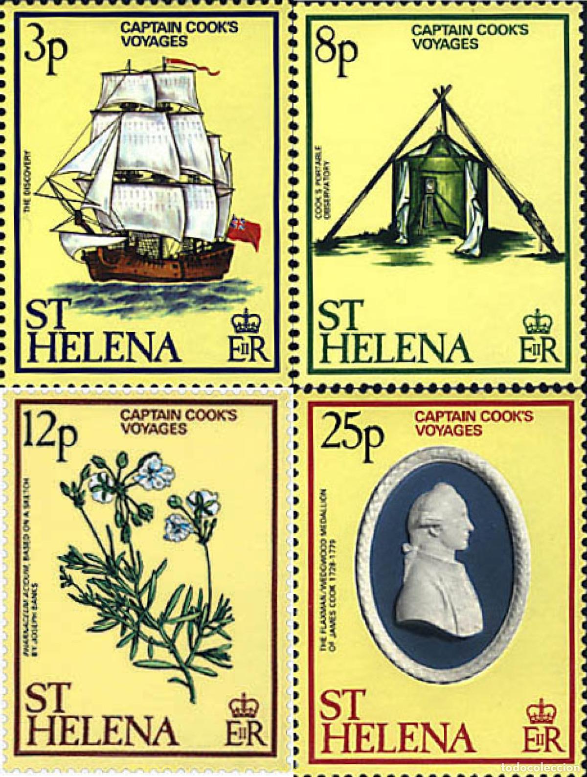 Sellos: 95534 MNH SANTA ELENA 1979 BICENTENARIO DE LAS EXPEDICIONES DEL CAPITAN COOK