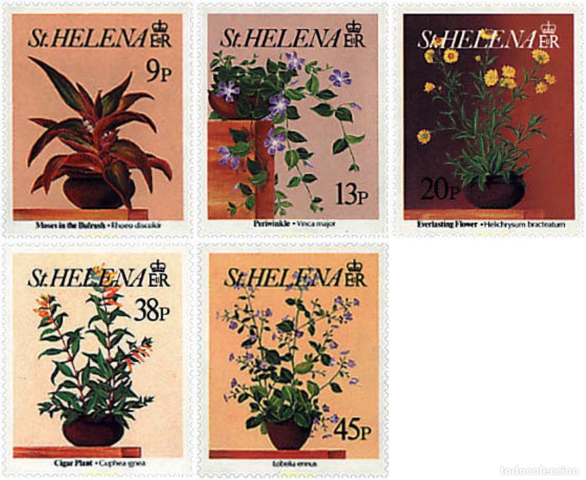 Sellos: 93261 MNH SANTA ELENA 1993 FLORES DE INTERIOR