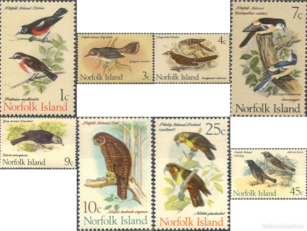 Sellos: 348205 MNH NORFOLK 1970 AVES
