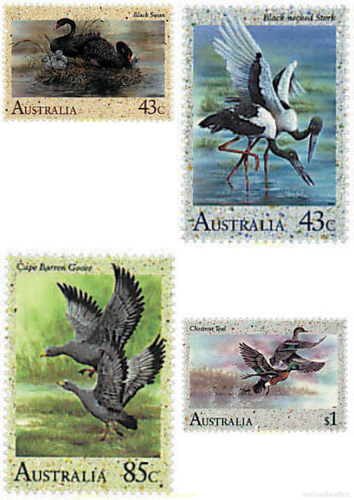 Sellos: 43033 MNH AUSTRALIA 1991 AVES ACUATICAS AUSTRALIANAS