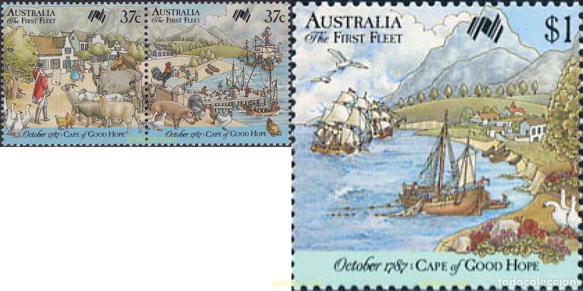 Sellos: 159504 MNH AUSTRALIA 1987 BICENTENARIO DE LA IMPLANTACION DE LOS PRIMEROS COLONOS