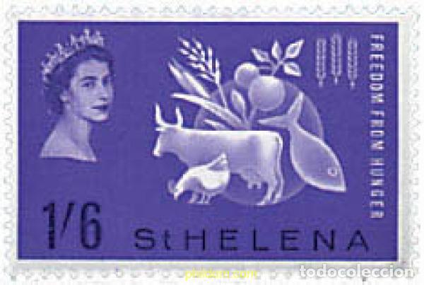 Sellos: 36969 MNH SANTA ELENA 1963 CAMPA&Ntilde;A MUNDIAL CONTRA EL HAMBRE