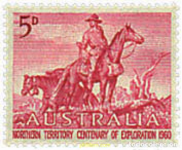 Sellos: 42939 MNH AUSTRALIA 1960 CENTENARIO DE LA EXPLORACION DE LOS TERRITORIOS DEL NORTE