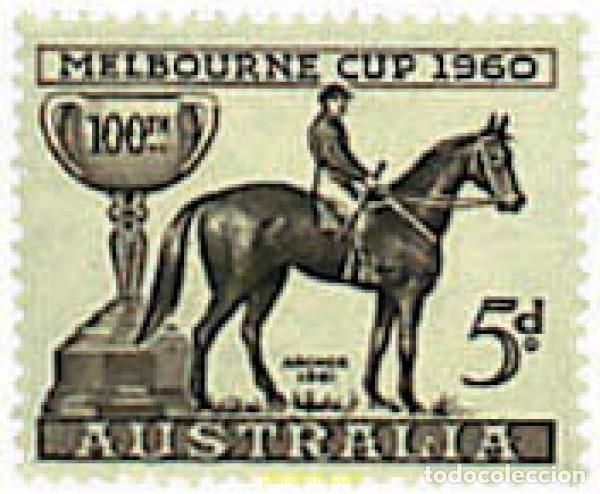 Sellos: 42938 MNH AUSTRALIA 1960 CENTENARIO DE LA COPA DE HIPICA DE MELBOURNE