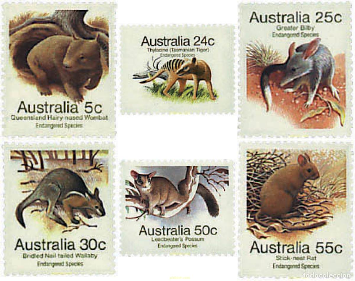 Sellos: 42991 MNH AUSTRALIA 1981 ESPECIES EN PELIGRO DE EXTINCION