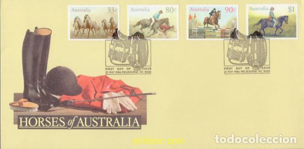 Sellos: 400718 MNH AUSTRALIA 1986 CABALLOS Y JINETES