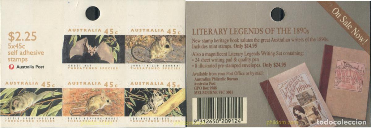 Sellos: 284704 MNH AUSTRALIA 1992 FAUNA EN PELIGRO DE EXTINCION