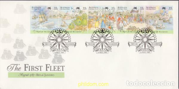 Sellos: 402966 MNH AUSTRALIA 1987 BICENTENARIO DE LOS PRIMEROS COLONOS EN AUSTRALIA