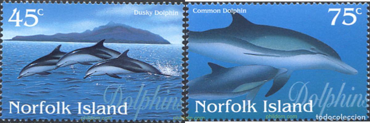 Sellos: 76642 MNH NORFOLK 1997 DELFINES
