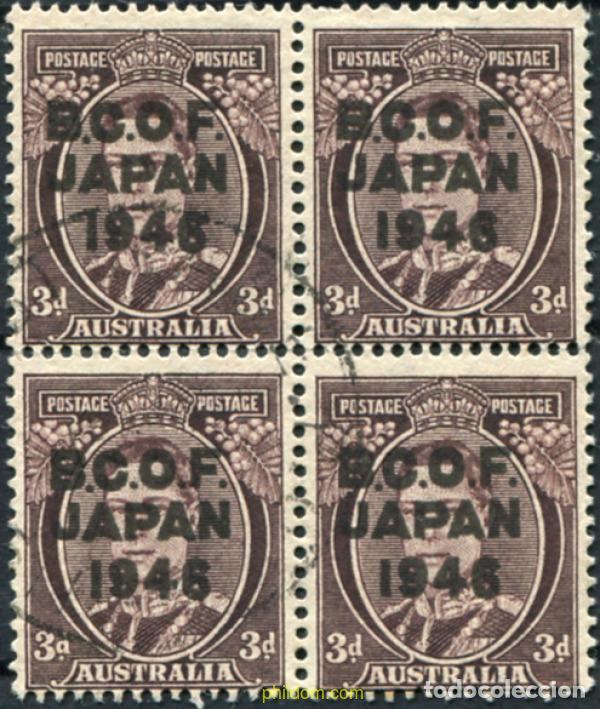 Sellos: 790629 USED AUSTRALIA 1946 SELLOS DE FUERZAS DE OCUPACI&oacute;N