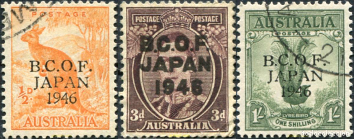 Sellos: 790627 USED AUSTRALIA 1946 SELLOS DE FUERZAS DE OCUPACI&oacute;N