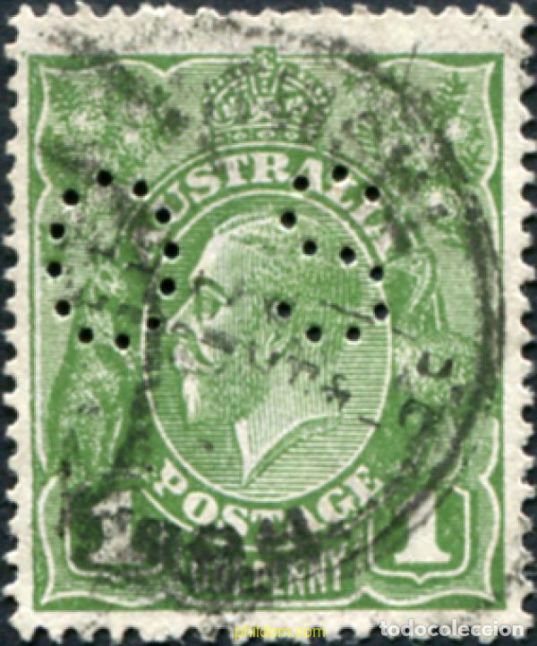 Sellos: 790666 USED AUSTRALIA 1924 SELLOS DE 1923-24 PERFORADOS