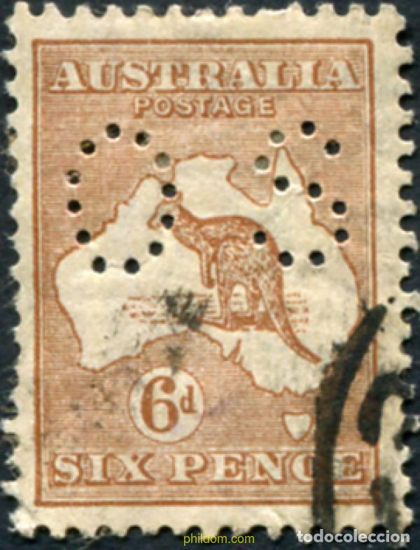 Sellos: 790672 USED AUSTRALIA 1931 SELLOS DE 1929-30 PERFORADOS