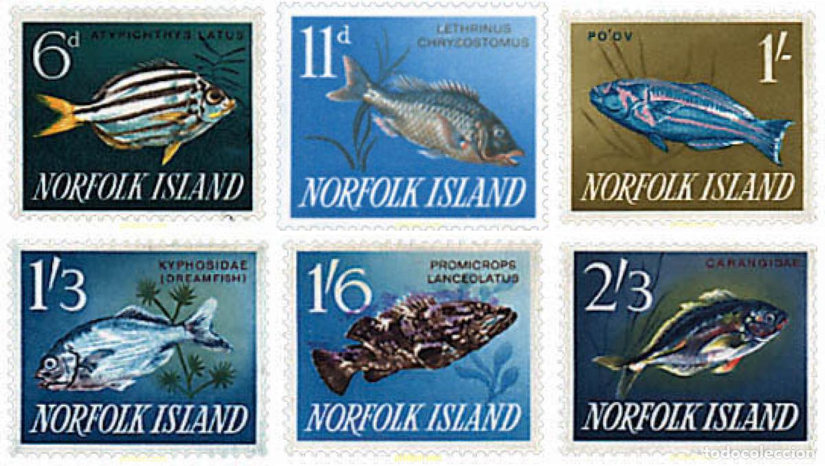 Sellos: 228517 MNH NORFOLK 1962 MOTIVOS VARIOS