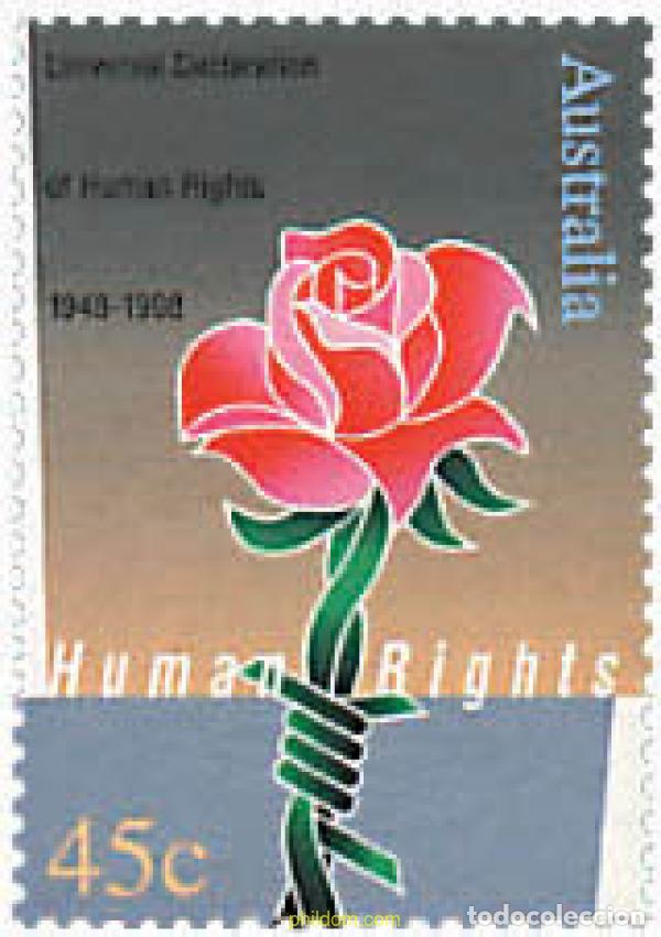 Sellos: 79902 MNH AUSTRALIA 1998 50 ANIVERSARIO DE LA DECLARACION EUROPEA DE LOS DERECHOS HUMANOS