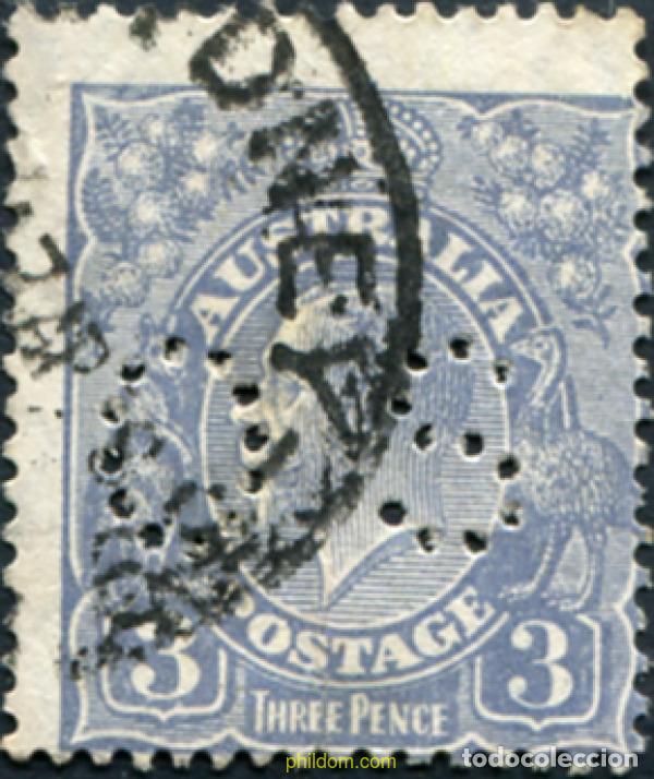 Sellos: 790704 USED AUSTRALIA 1928 SELLOS DE 1926-28 PERFORADOS