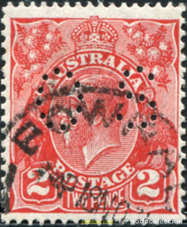 Sellos: 790712 USED AUSTRALIA 1931 SELLOS DE 1929-30 PERFORADOS