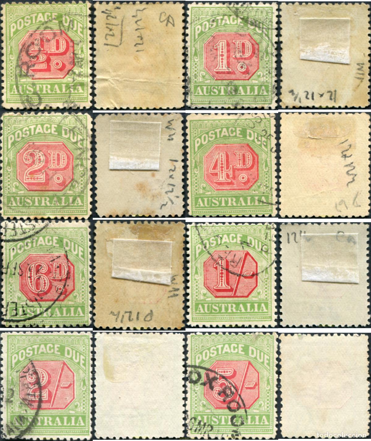 Sellos: 790714 USED AUSTRALIA 1909 SELLOS DE TASAS