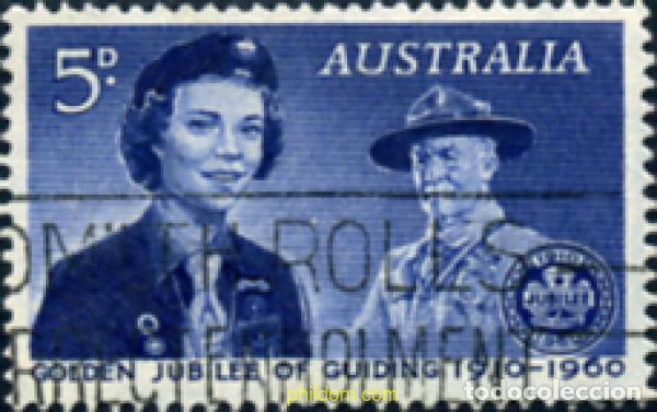 Sellos: 273568 USED AUSTRALIA 1960 50 ANIVERSARIO DEL ESCULTISMO FEMENINO