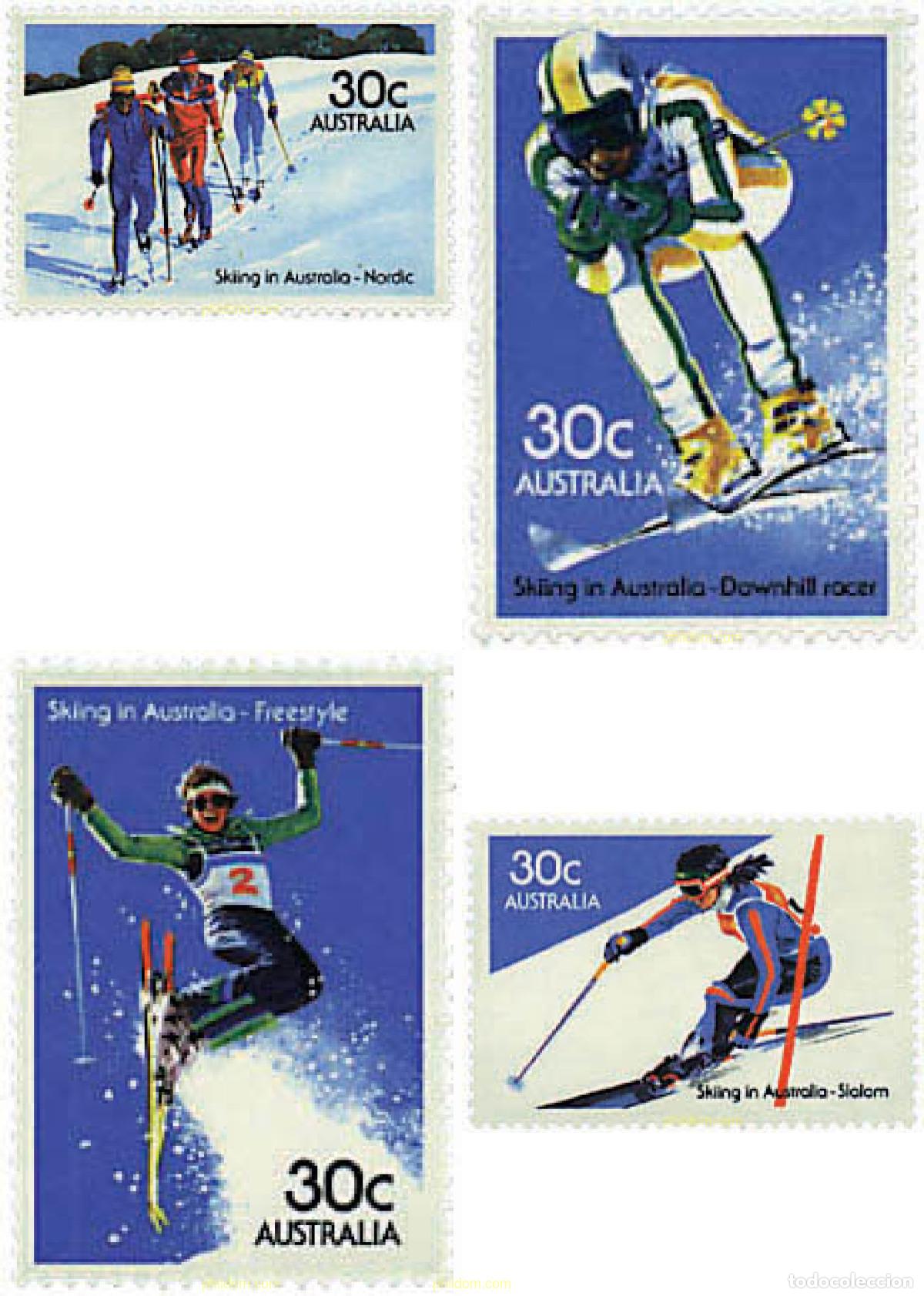 Francobolli: 43000 MNH AUSTRALIA 1984 ESQUI EN AUSTRALIA