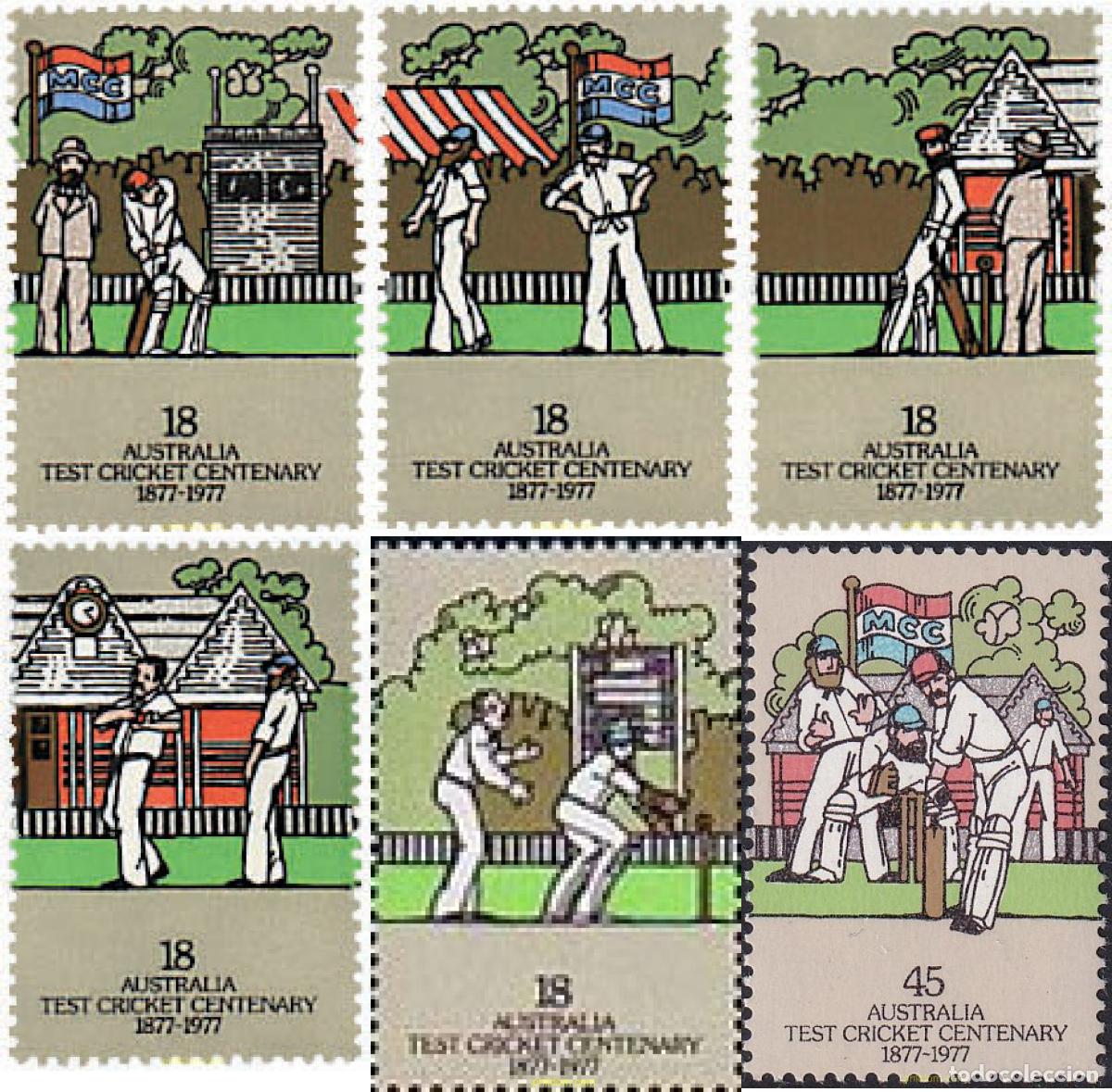 Sellos: 42966 MNH AUSTRALIA 1977 CENTENARIO DEL PRIMER MATCH DE CRICKET