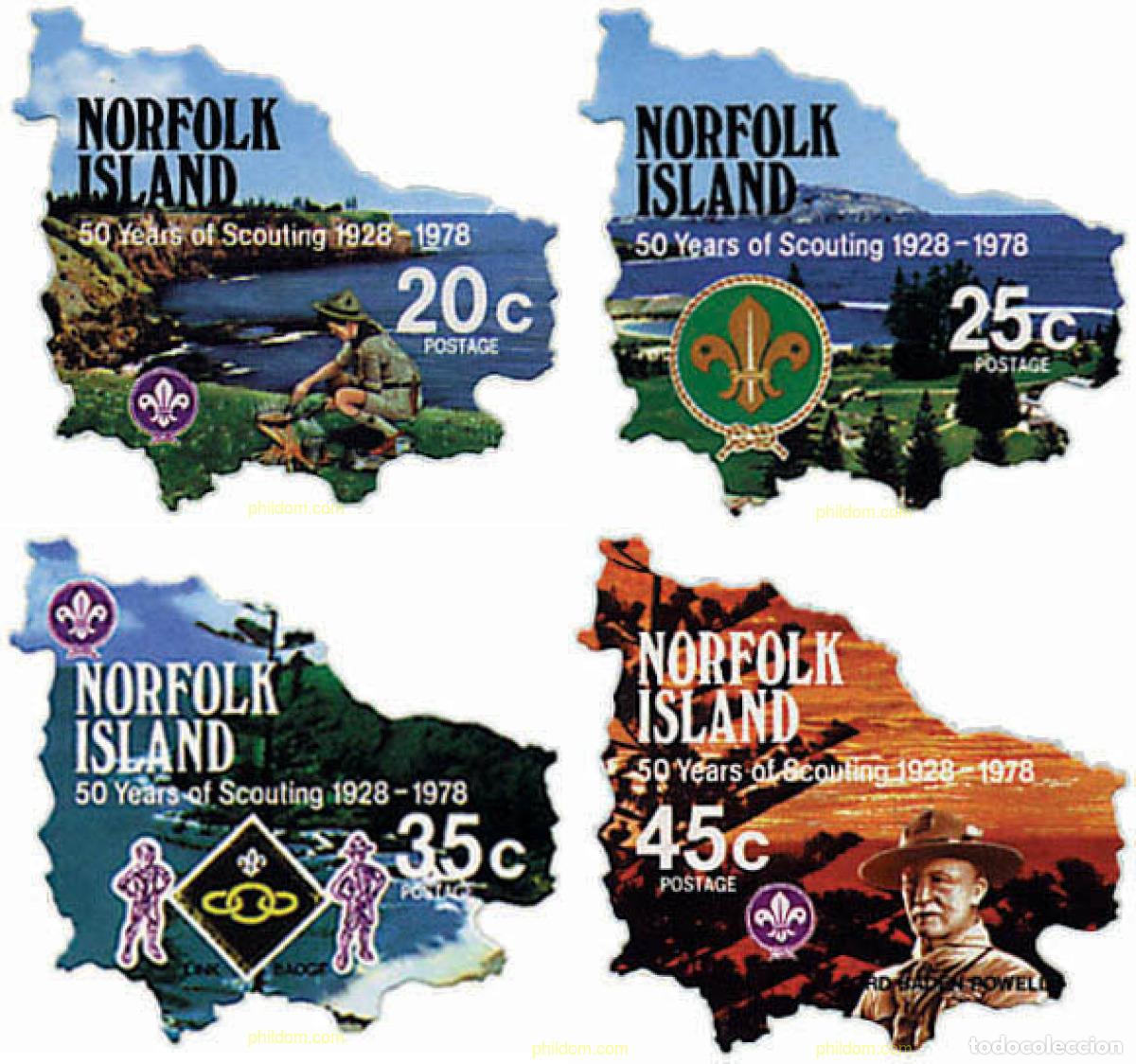 Sellos: 39927 MNH NORFOLK 1978 50 ANIVERSARIO DEL ESCULTISMO FEMENINO