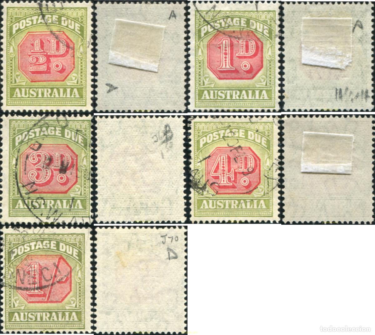 Sellos: 790893 USED AUSTRALIA 1938 SELLOS DE TASAS