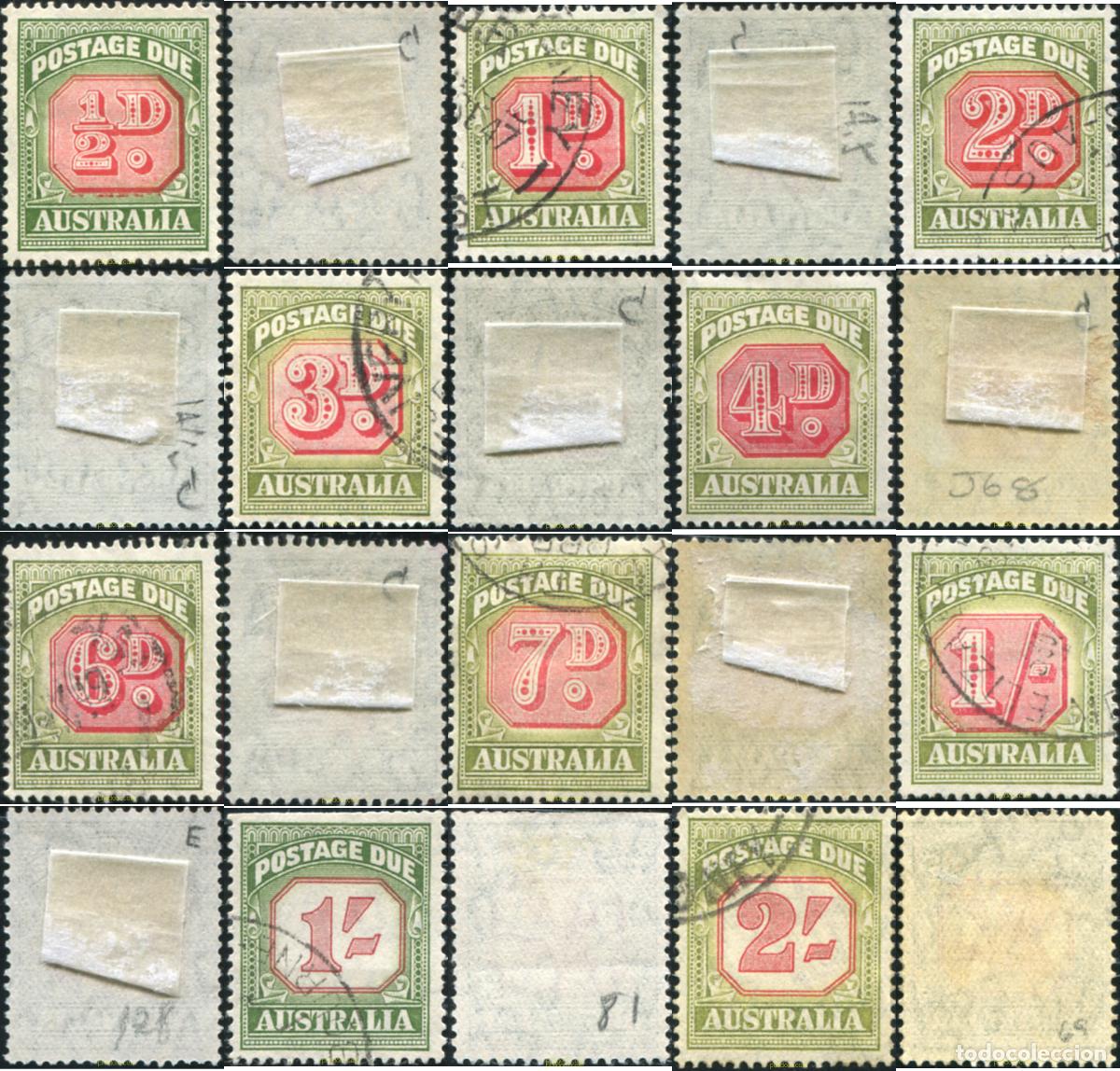 Sellos: 790898 USED AUSTRALIA 1938 SELLOS DE TASAS