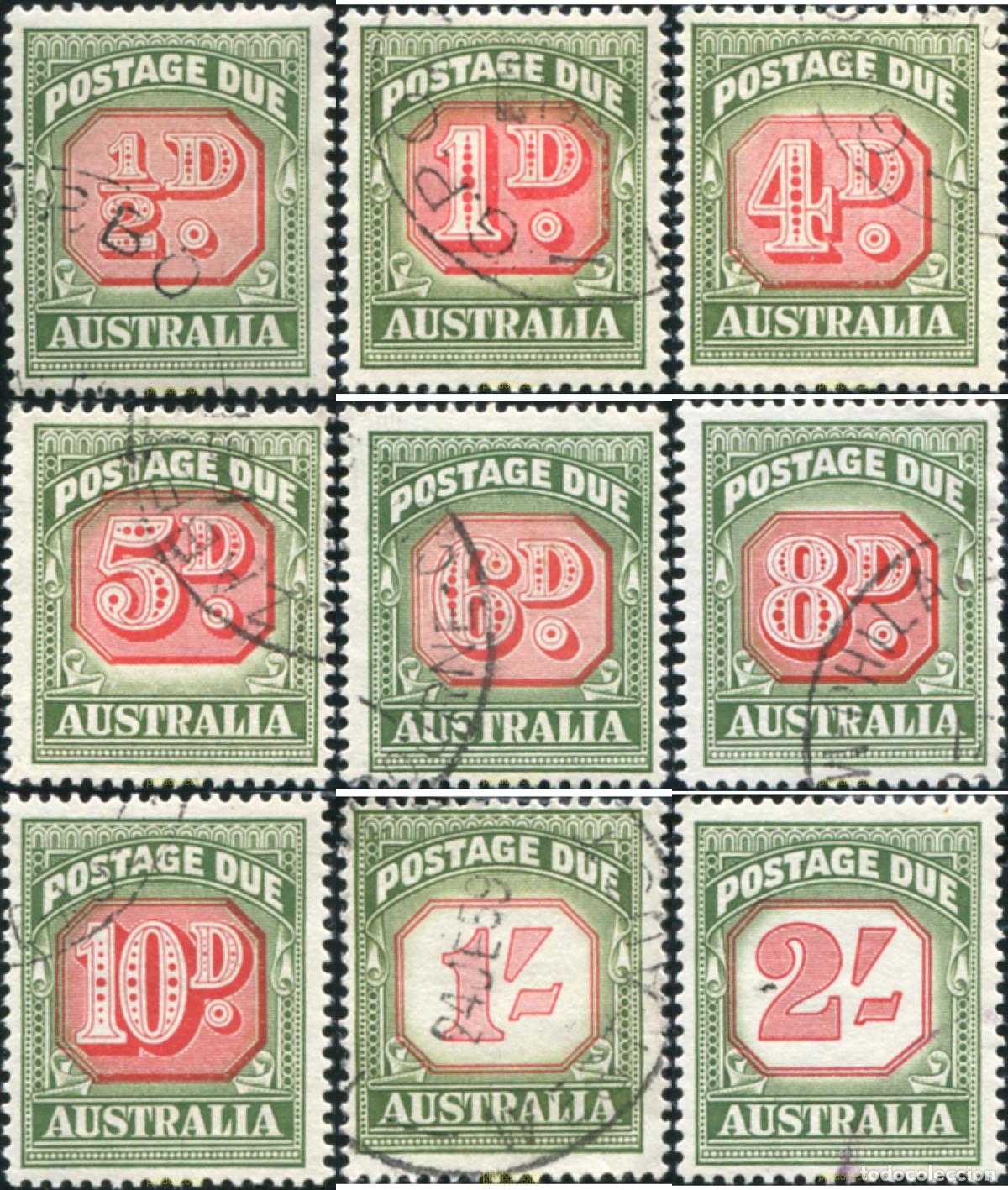 Sellos: 790902 USED AUSTRALIA 1958 SELLOS DE TASAS