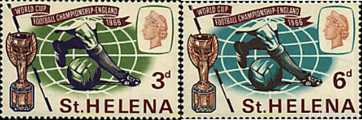 Sellos: 281427 HINGED SANTA ELENA 1966 COPA DEL MUNDO DE FUTBOL. INGLATERRA-66