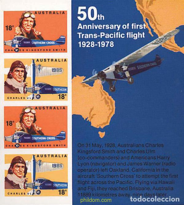 Sellos: 42973 MNH AUSTRALIA 1978 PIONEROS DE LA AVIACION