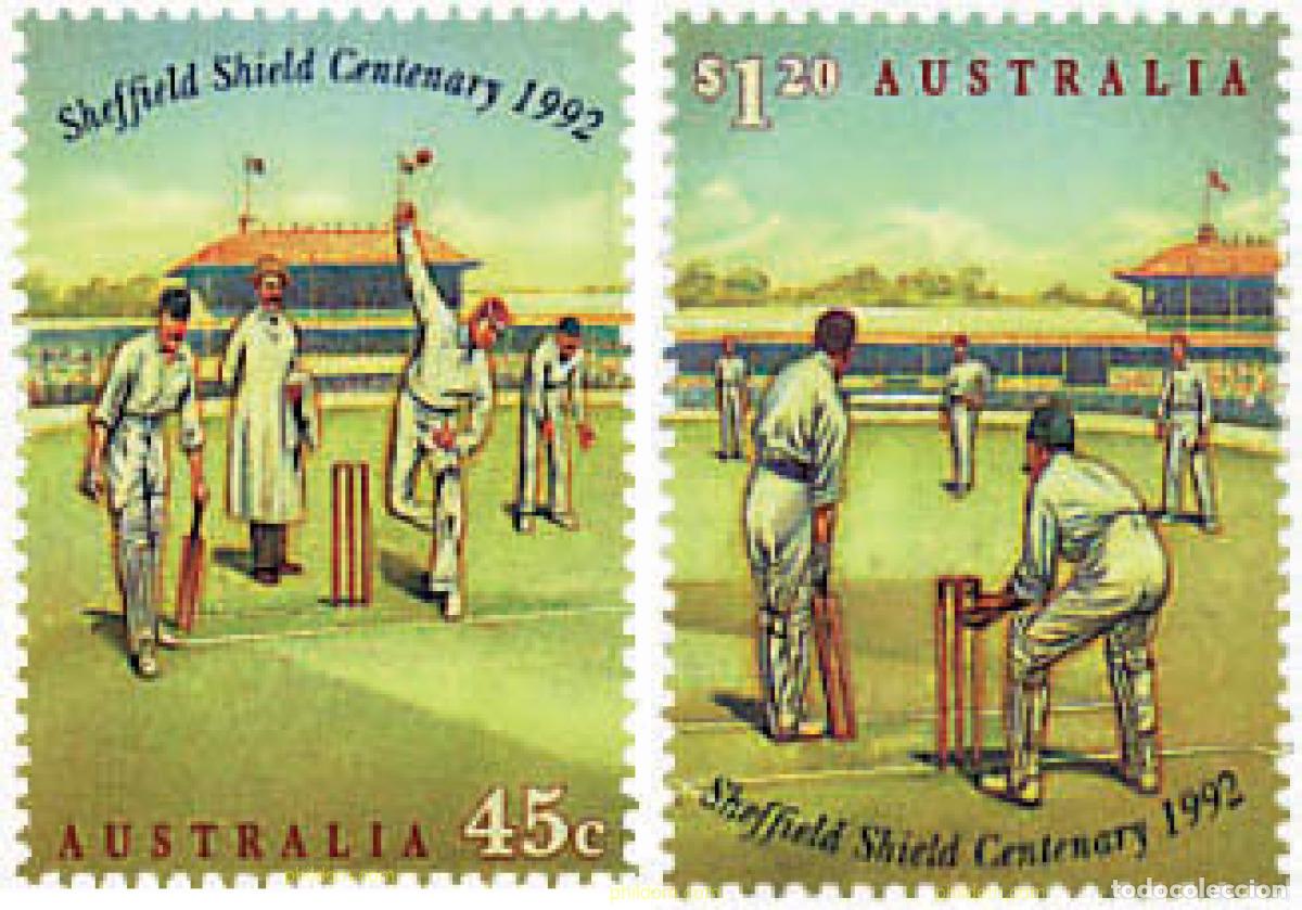 Sellos: 43040 MNH AUSTRALIA 1992 CENTENARIO DE LA LIGA DE CRICKET DE SHEFFIELD