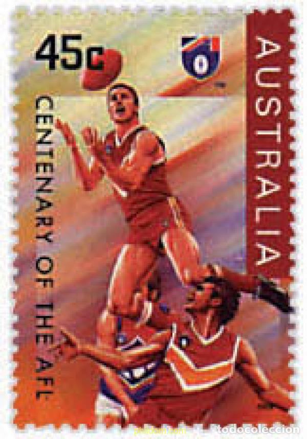 Sellos: 249549 MNH AUSTRALIA 1996 CENTENARIO DE LA LIGA AUSTRALIANA DE FUTBOL