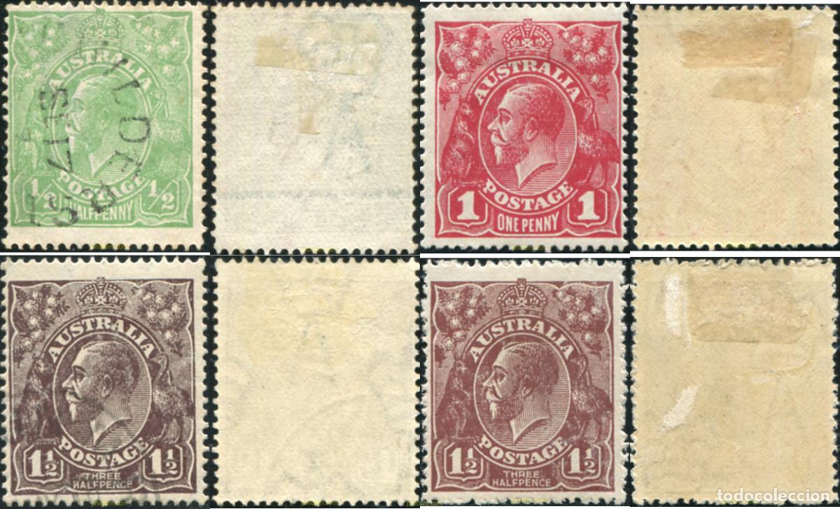 Sellos: 790919 USED AUSTRALIA 1918 MOTIVOS VARIOS