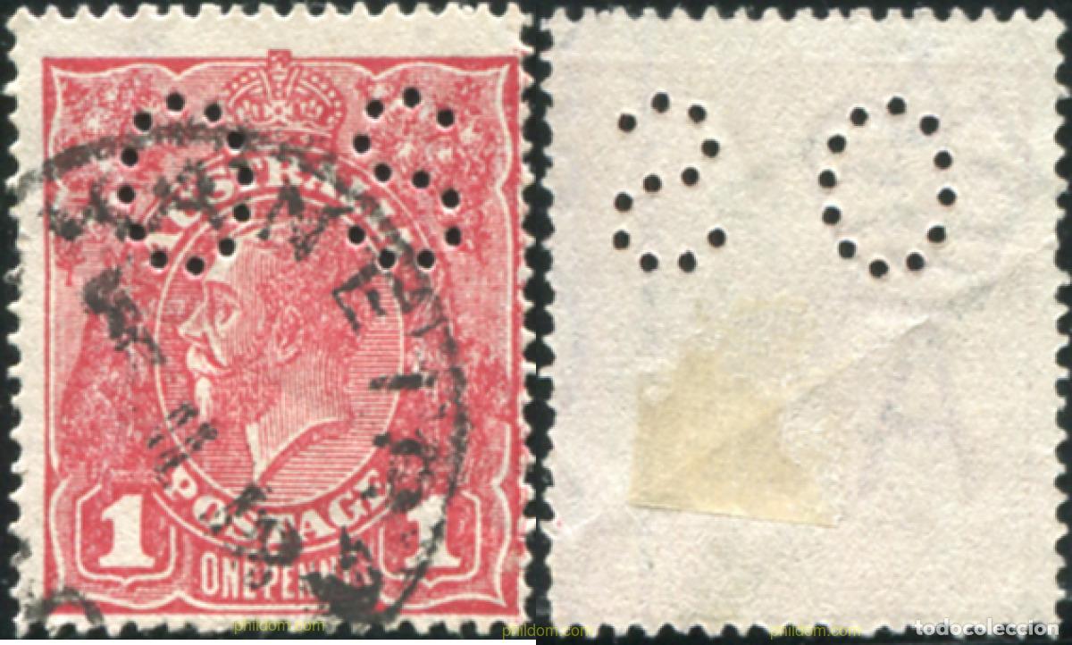 Sellos: 790920 USED AUSTRALIA 1915 SELLOS DE 1914-23 PERFORADOS