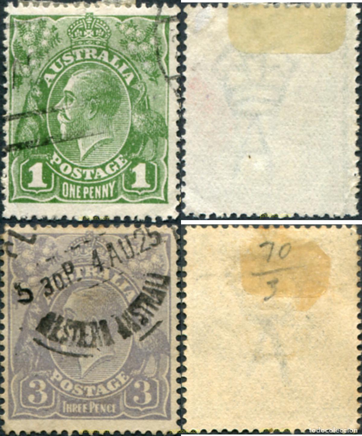 Sellos: 790923 USED AUSTRALIA 1924 MOTIVOS VARIOS
