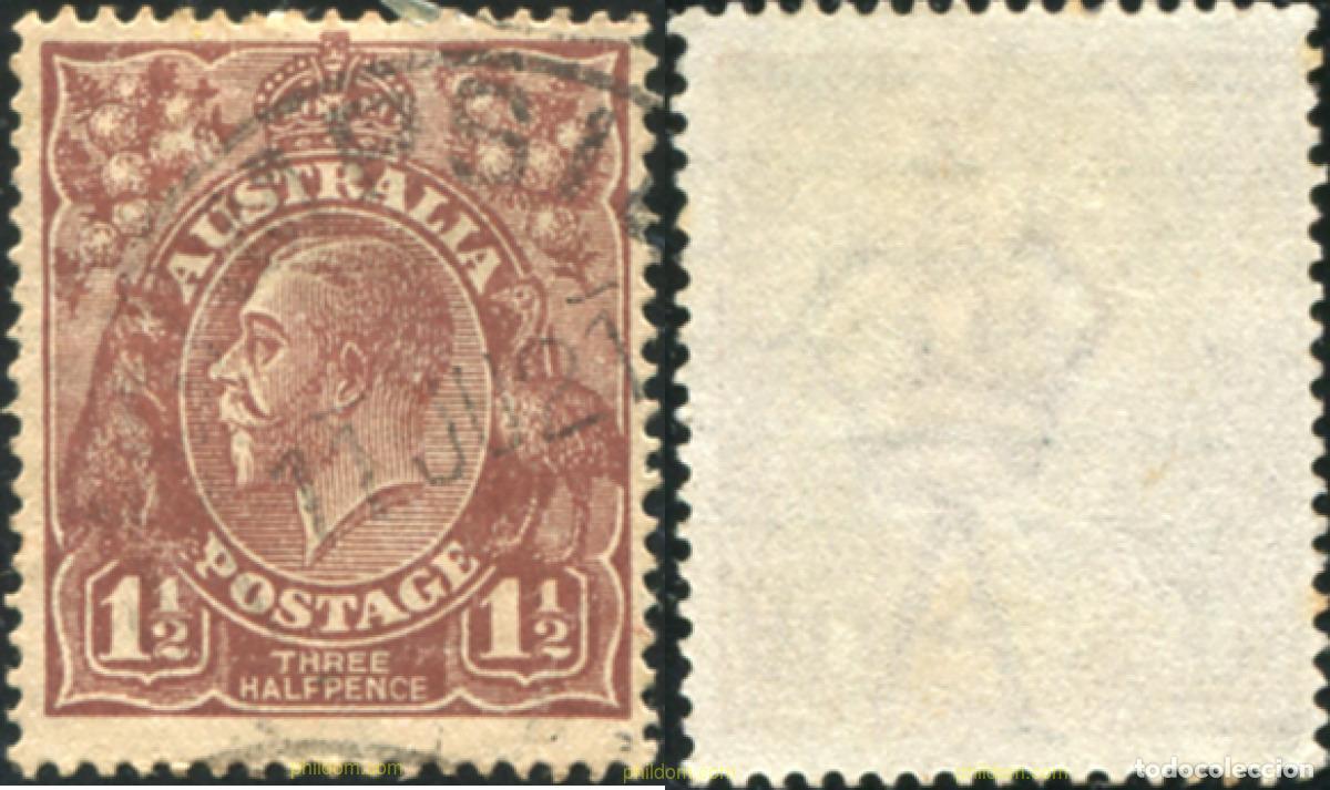 Sellos: 790928 USED AUSTRALIA 1914 REY GEORGE V