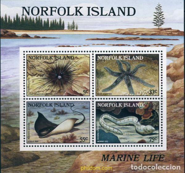 Timbres: 44851 MNH NORFOLK 1986 FAUNA MARINA