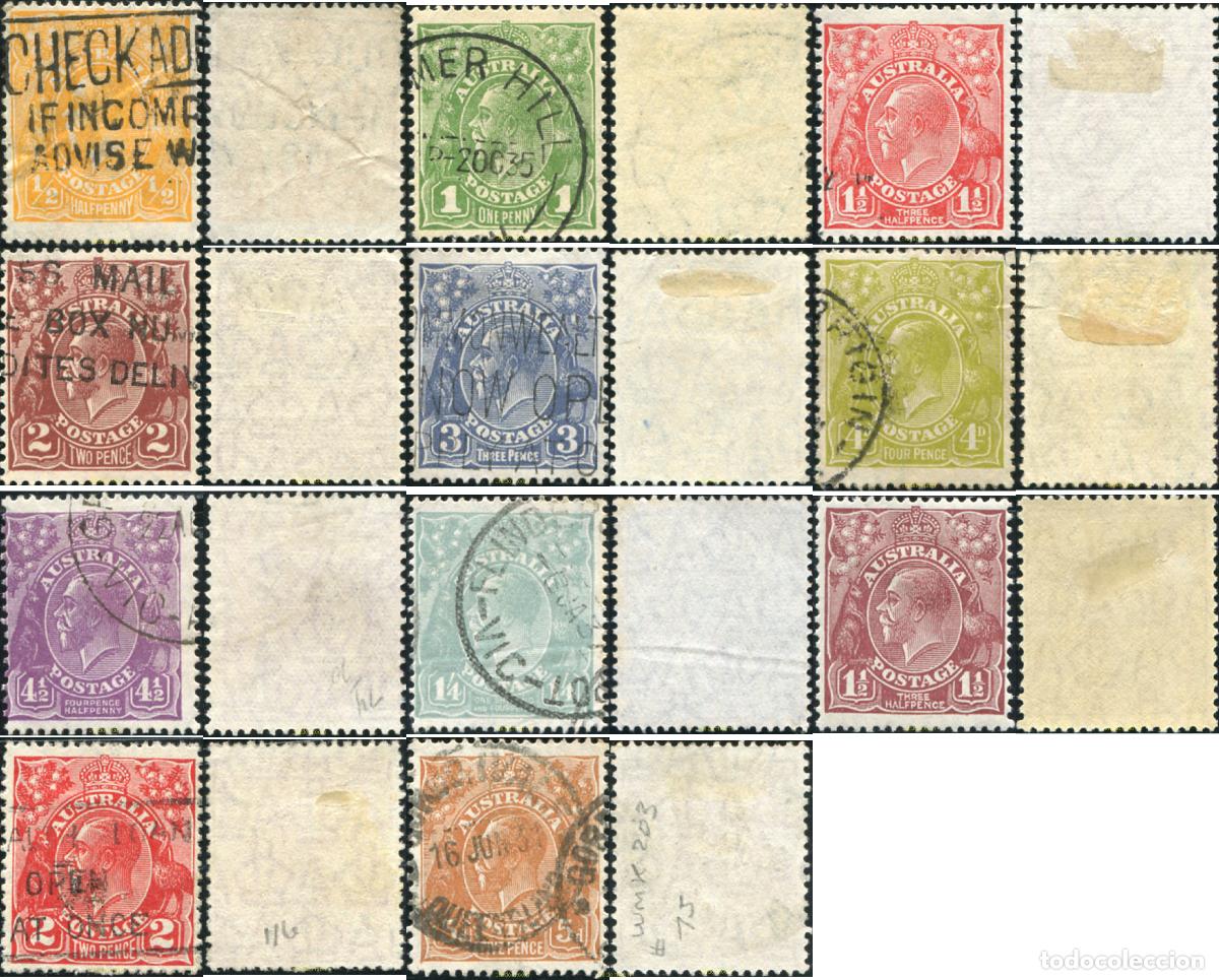 Sellos: 790945 USED AUSTRALIA 1926 MOTIVOS VARIOS