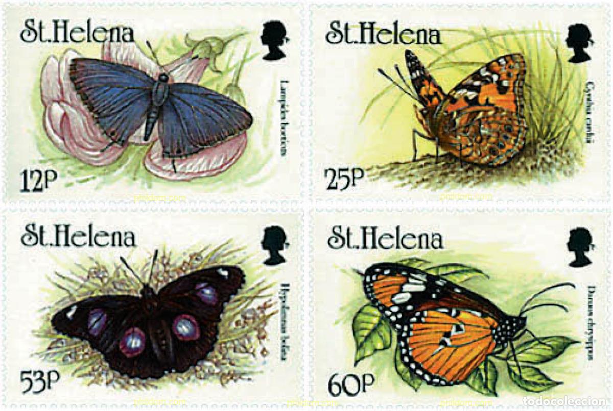 Sellos: 76854 MNH SANTA ELENA 1994 MARIPOSAS